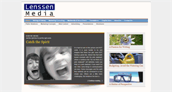 Desktop Screenshot of lenssenmedia.com