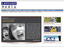 Tablet Screenshot of lenssenmedia.com